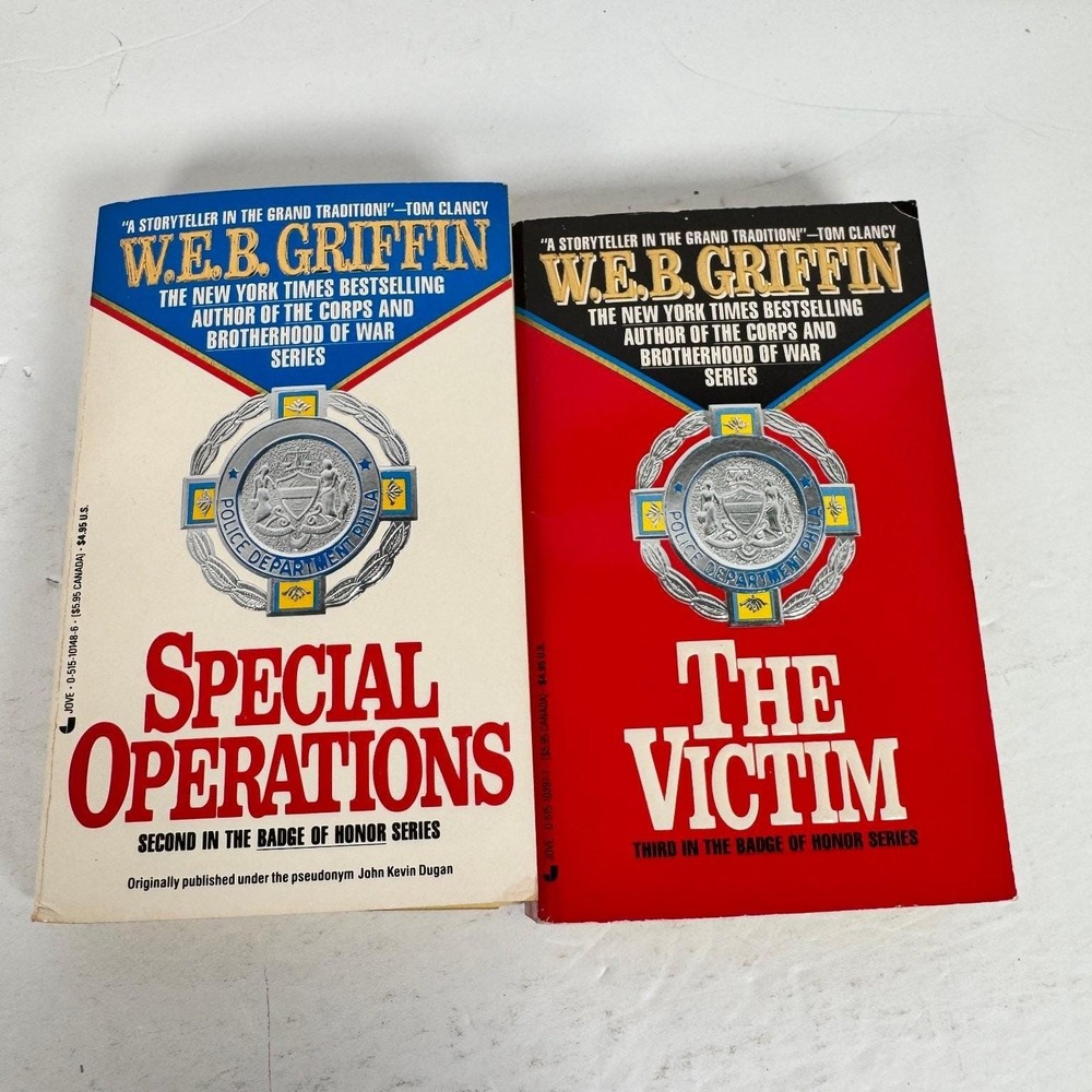 W.E.B. Griffin Badge of Honor Lot: Special‎ Operations & The Victim Jove Books